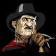 Freddy Krueger camiseta negro