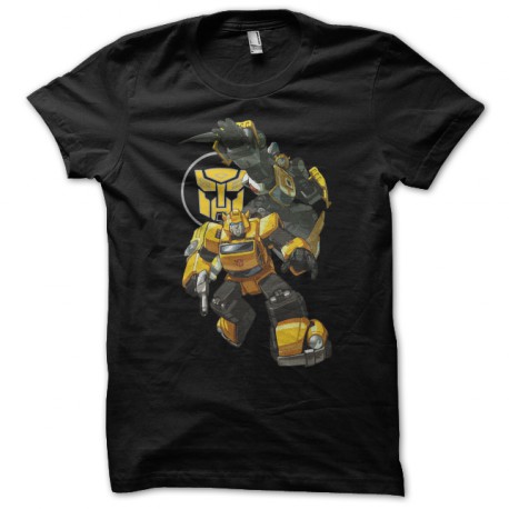 tee shirt transformers bumblebee black