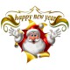 poseer blanco Santa Claus Feliz Año Nuevo