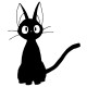 t-shirt black cat