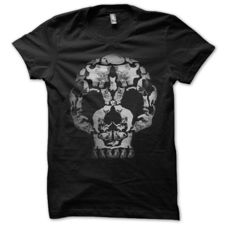 tee shirt loot crate cat skull black