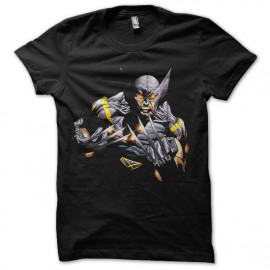 tee shirt wolverine mode comics noir