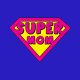 tee shirt supermom parodie superman bleu