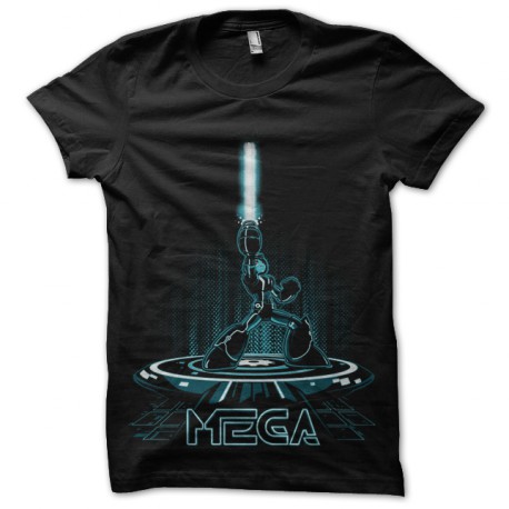 Megaman camisa de color negro camiseta