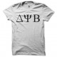 tee shirt greek letter psi blanc