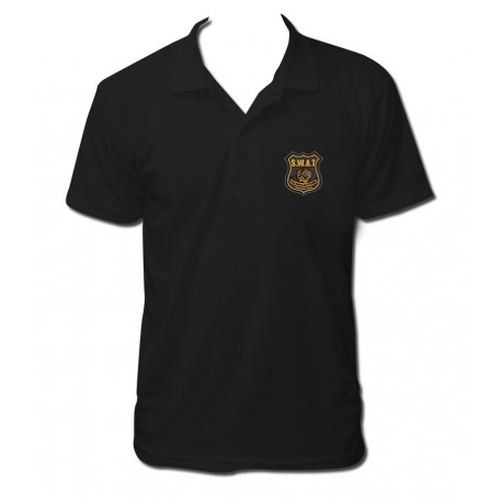 polo swat team en noir