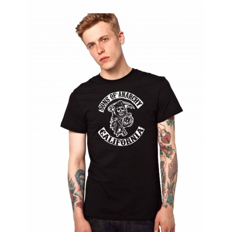tee shirt sons of anarchy classic california noir