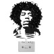 Jimi Hendrix camiseta de la cinta de casete del arte negro