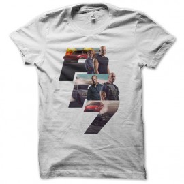 tee shirt fast and furious 7 blanc