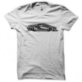 supercars camiseta blanca del arte