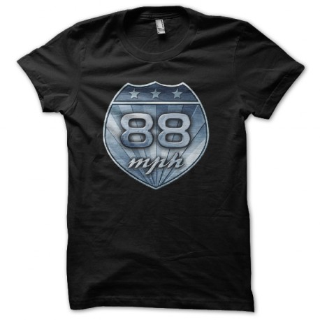 la camisa 88 mph vuelta hacia el futuro negro