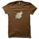 3D manzanas camisa marrón