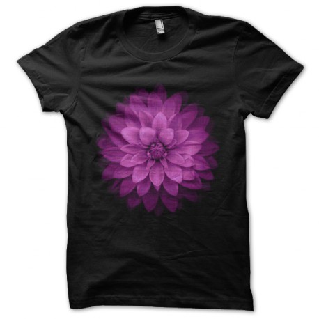flower black tee shirt