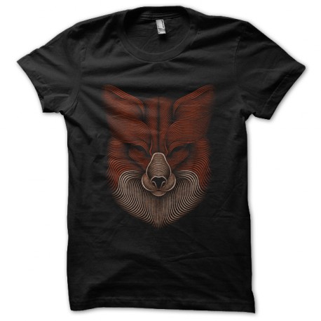 fox shirt design black art