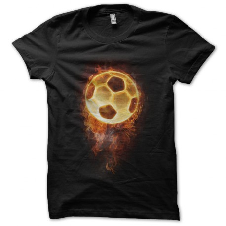 camiseta del negro de la camisa bola de fuego