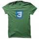 css3 camiseta de silicona verde valle