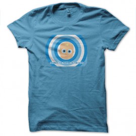 tee shirt baby power turquoise