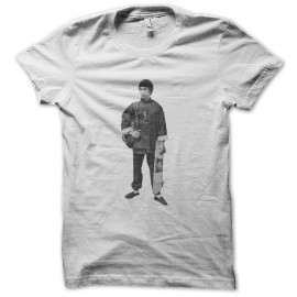 shirt Bruce Lee white skate sliding