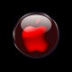 shirt red black apple