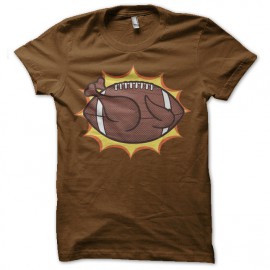 shirt american ball brown chicken