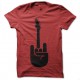 camisa roja guitarra de la roca