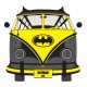 tee shirt batman car blanc