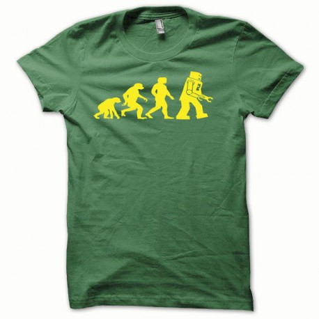 Tee shirt Lego Evolution jaune/vert bouteille