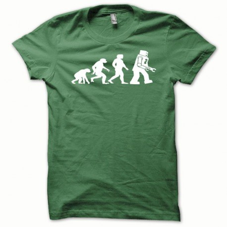 Tee shirt Lego Evolution blanc/vert bouteille