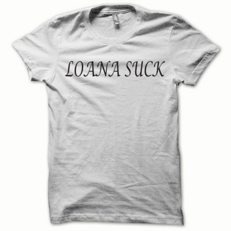 Tee shirt Loana Suck noir/blanc