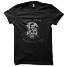 tee shirt sons of anarchy logo design noir