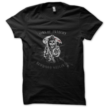 sons of anarchy t-shirt black logo design