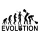 Evolution rock white t-shirt