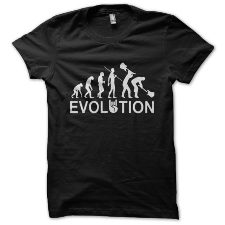 tee shirt evolution rock noir