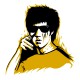 tee shirt bruce lee blanc