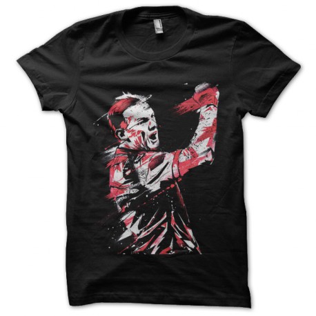 Wayne Rooney diseño de la camisa del arte negro