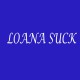 Loana Suck t-shirt white / royal