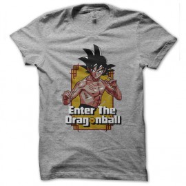 Escribe la camisa gris Dragonball
