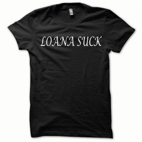 Tee shirt Loana Suck blanc/noir