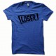 Tee shirt Loser noir/bleu royal