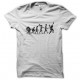 tee shirt evolution rock blanc