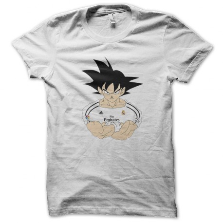 Goku camisa blanca real madrid