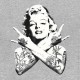 camiseta de Marilyn Monroe roca gris