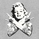 tee shirt marilyn monroe rock gris