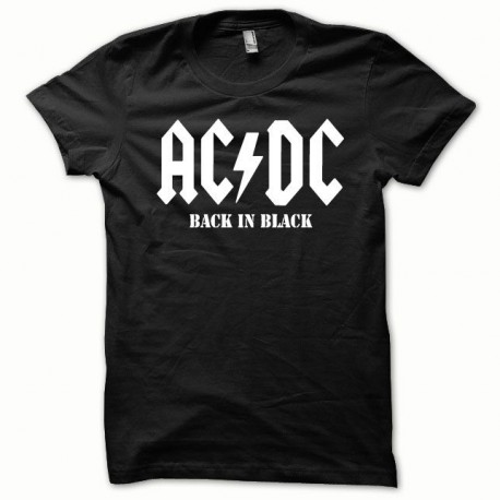 Tee shirt ACDC Blanc/Noir