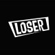 Loser T-shirt white / black