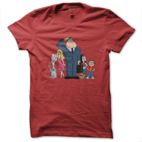 American Dad tee shirt red fan art