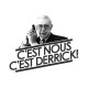 tee shirt c'est nous, c'est derrick ! blanc