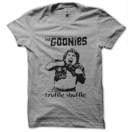 the goonies tee shirt truffle shuffle gray