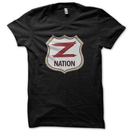 negro camiseta nación z