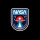 negro camiseta de la NASA